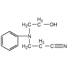 N-(2-氰乙基)-N-(2-羥乙基)苯胺結(jié)構式